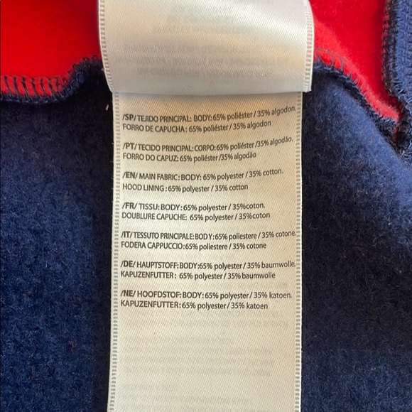 Fila Navy and Red Hoodie Medium - Picture 6 of 8